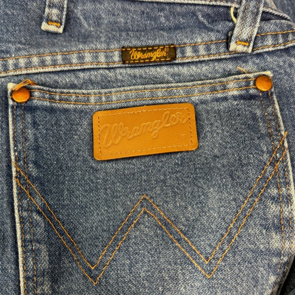 Wrangler COWBOY CUT Straight Leg 13MWZPW Mens 36x30 100% Cotton Denim Blue Jeans